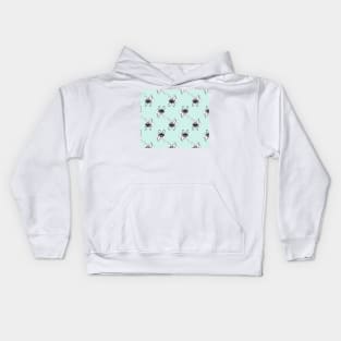 Soft turquoise mint Frenchies Kids Hoodie